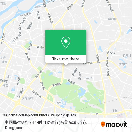 中国民生银行24小时自助银行(东莞东城支行) map
