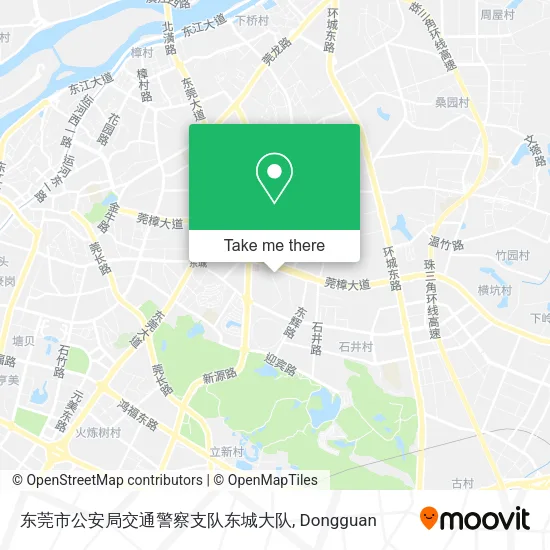 东莞市公安局交通警察支队东城大队 map
