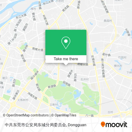 中共东莞市公安局东城分局委员会 map
