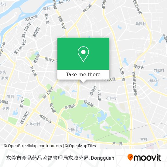 东莞市食品药品监督管理局东城分局 map