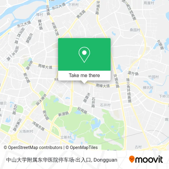 中山大学附属东华医院停车场-出入口 map