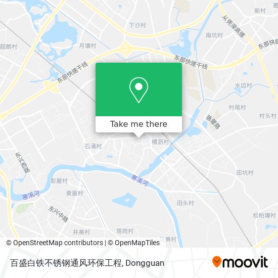 百盛白铁不锈钢通风环保工程 map