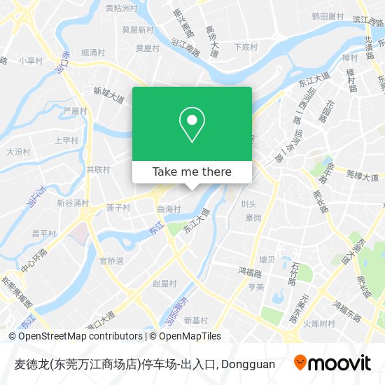 麦德龙(东莞万江商场店)停车场-出入口 map