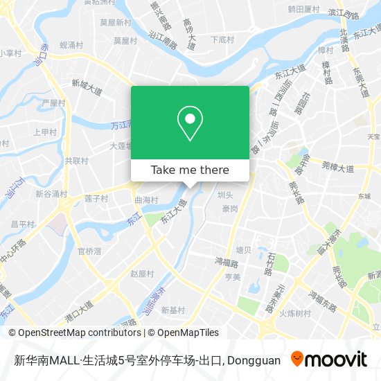 新华南MALL·生活城5号室外停车场-出口 map