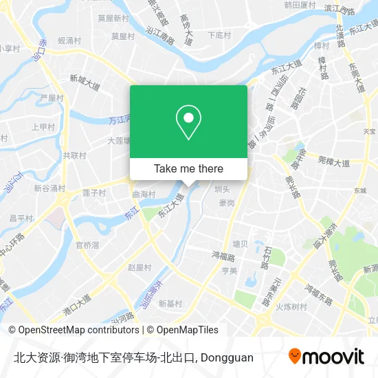 北大资源·御湾地下室停车场-北出口 map