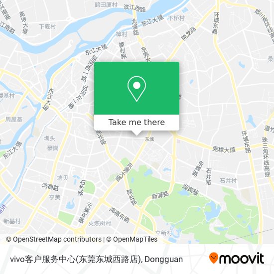 vivo客户服务中心(东莞东城西路店) map