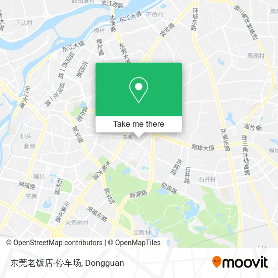 东莞老饭店-停车场 map