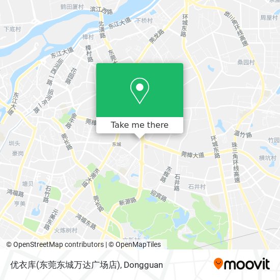 优衣库(东莞东城万达广场店) map