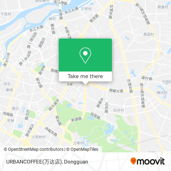 URBANCOFFEE(万达店) map