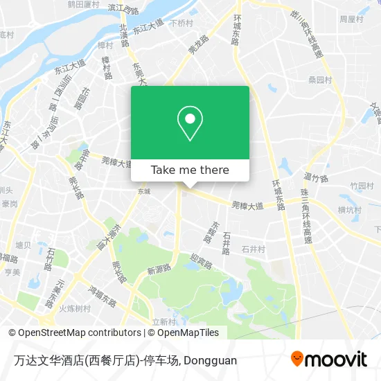 万达文华酒店(西餐厅店)-停车场 map