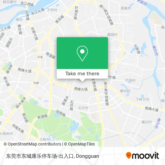 东莞市东城康乐停车场-出入口 map
