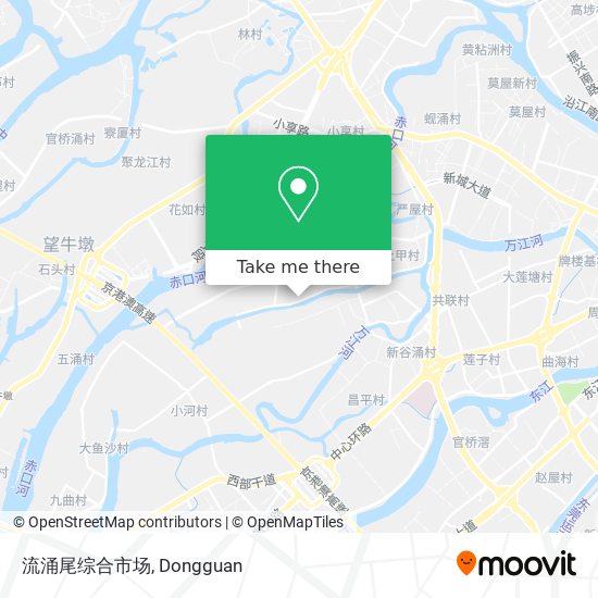 流涌尾综合市场 map