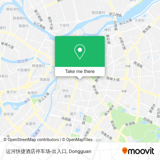 运河快捷酒店停车场-出入口 map