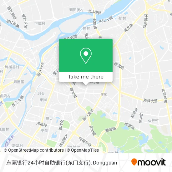 东莞银行24小时自助银行(东门支行) map