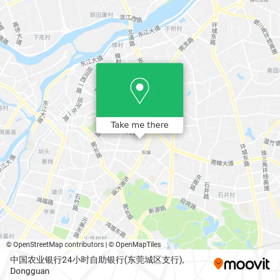中国农业银行24小时自助银行(东莞城区支行) map