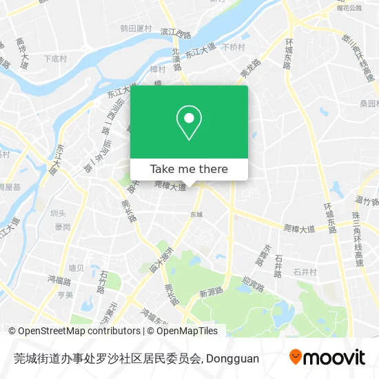 莞城街道办事处罗沙社区居民委员会 map