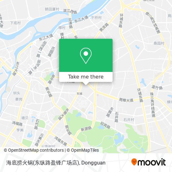 海底捞火锅(东纵路盈锋广场店) map