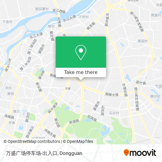 万盛广场停车场-出入口 map