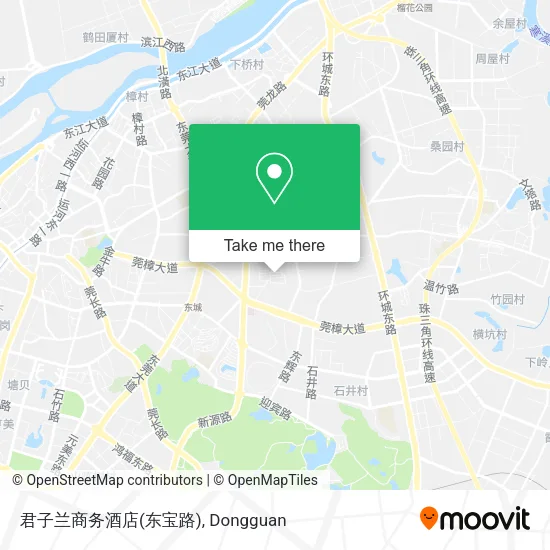 君子兰商务酒店(东宝路) map