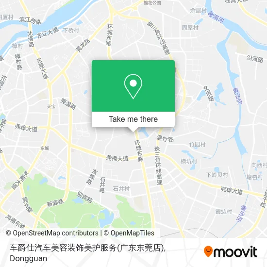 车爵仕汽车美容装饰美护服务(广东东莞店) map
