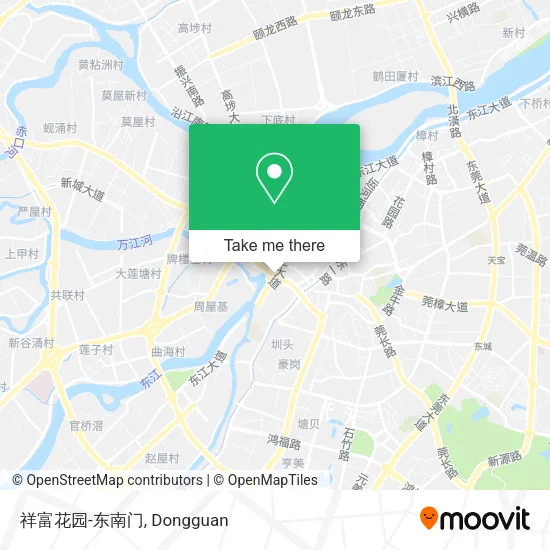 祥富花园-东南门 map