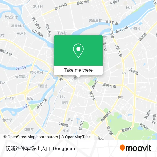 阮涌路停车场-出入口 map