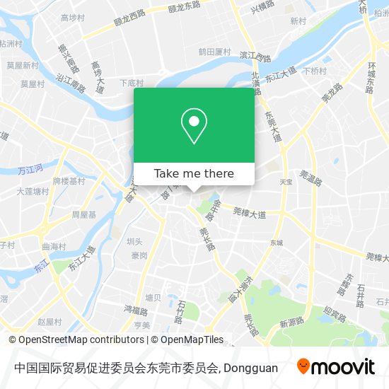 中国国际贸易促进委员会东莞市委员会 map