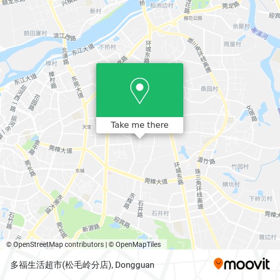 多福生活超市(松毛岭分店) map