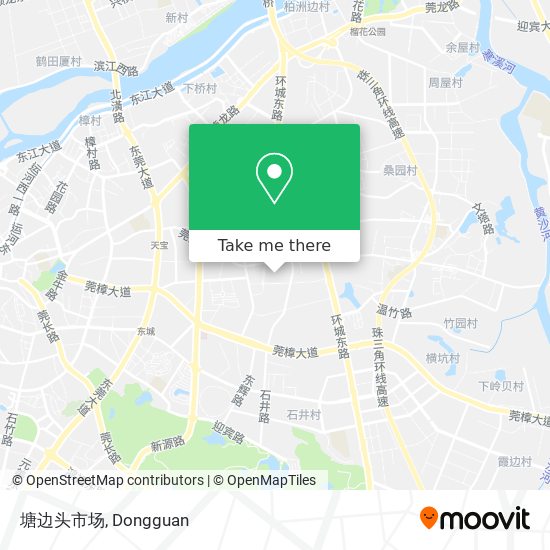 塘边头市场 map