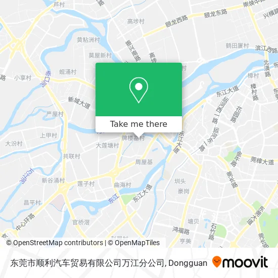 东莞市顺利汽车贸易有限公司万江分公司 map