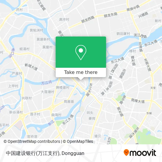 中国建设银行(万江支行) map