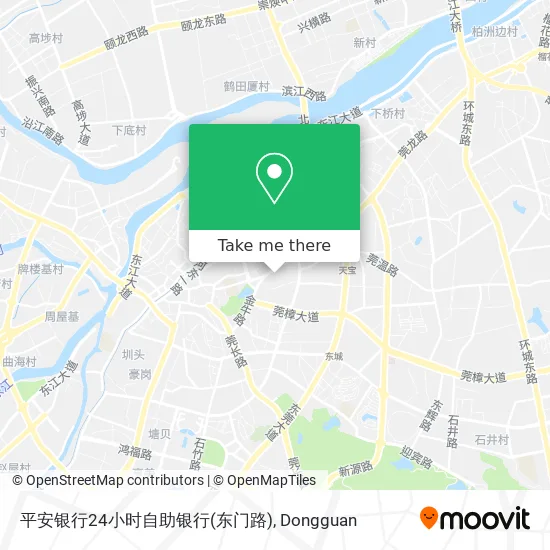 平安银行24小时自助银行(东门路) map
