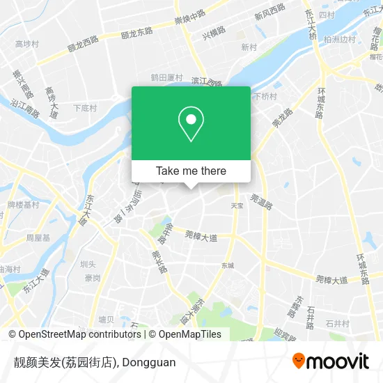 靓颜美发(荔园街店) map