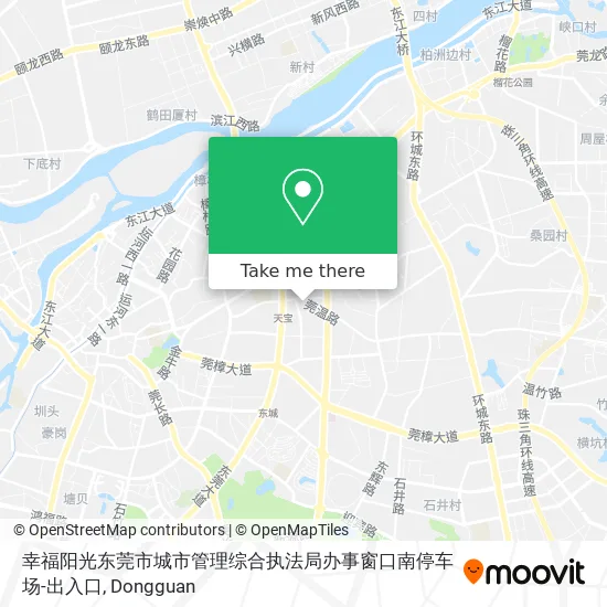 幸福阳光东莞市城市管理综合执法局办事窗口南停车场-出入口 map