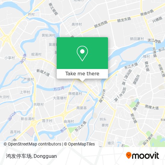 鸿发停车场 map