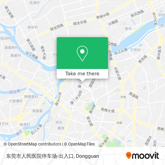 东莞市人民医院停车场-出入口 map