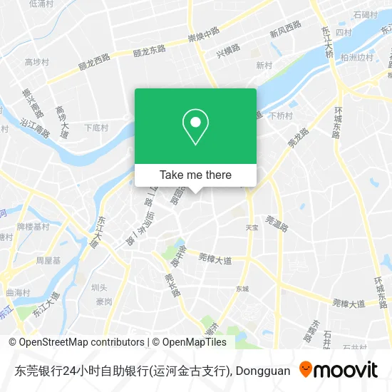 东莞银行24小时自助银行(运河金古支行) map