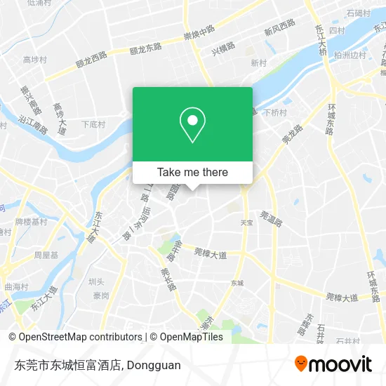 东莞市东城恒富酒店 map