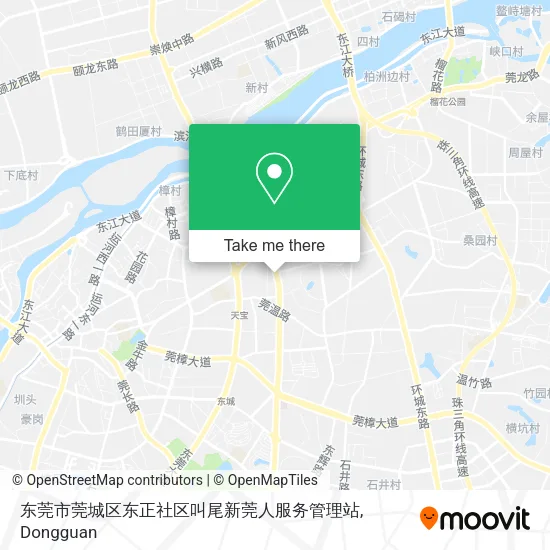 东莞市莞城区东正社区叫尾新莞人服务管理站 map