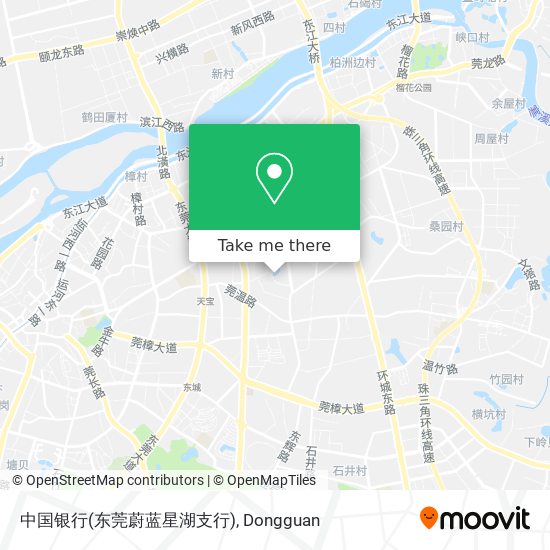 中国银行(东莞蔚蓝星湖支行) map