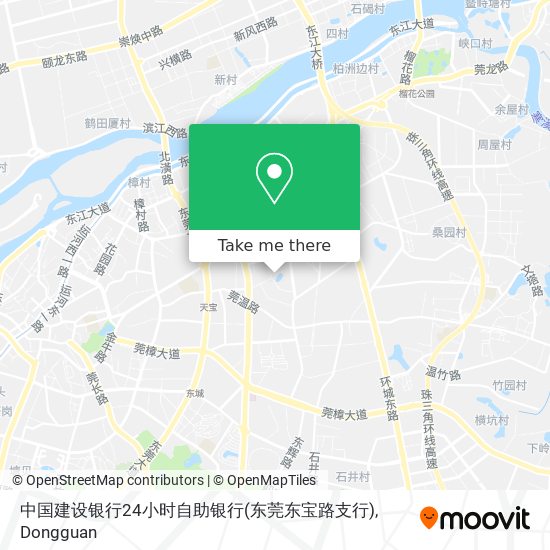 中国建设银行24小时自助银行(东莞东宝路支行) map