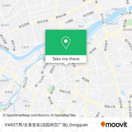 XWEET男/女童套装(花园商贸广场) map