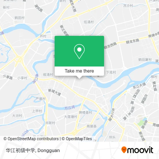 华江初级中学 map