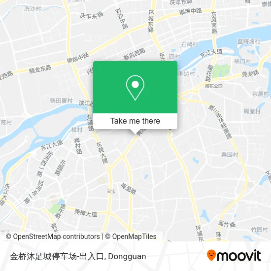 金桥沐足城停车场-出入口 map