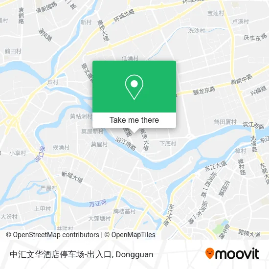 中汇文华酒店停车场-出入口 map
