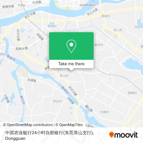中国农业银行24小时自助银行(东莞茶山支行) map