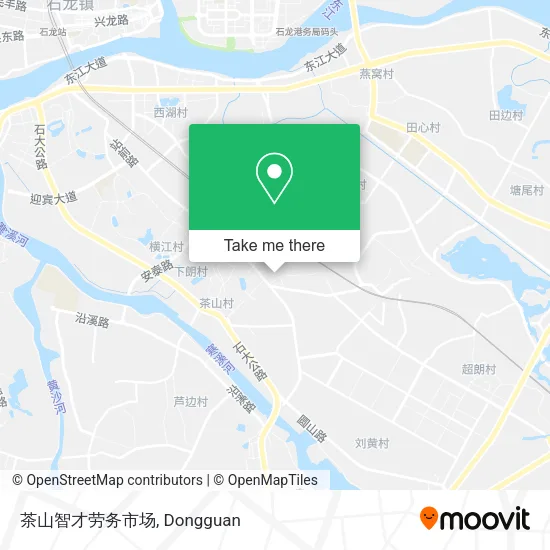 茶山智才劳务市场 map