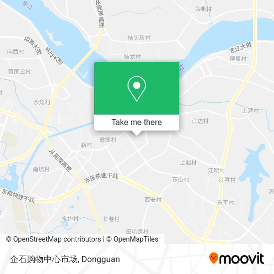 企石购物中心市场 map