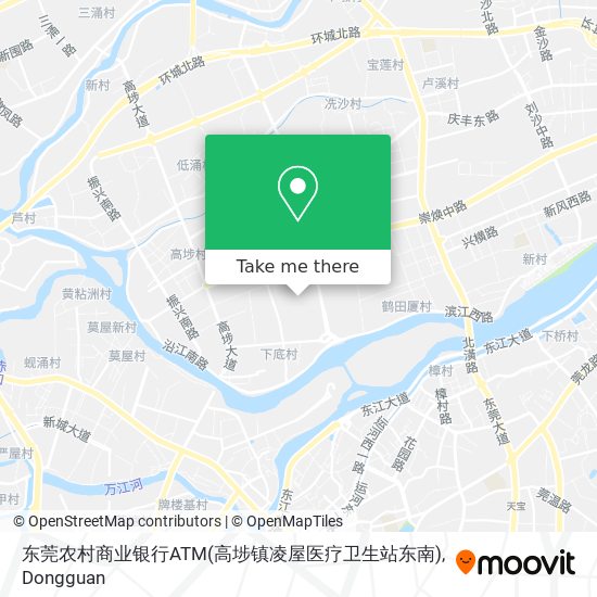 东莞农村商业银行ATM(高埗镇凌屋医疗卫生站东南) map