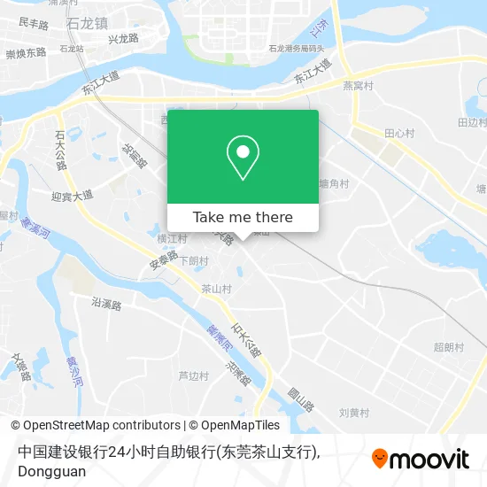 中国建设银行24小时自助银行(东莞茶山支行) map